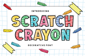 Scratch Crayon Fonts for Creative Projects