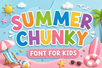 Creative Project Ideas Using Summer Chunky Fonts