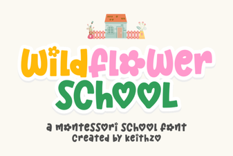 Wildflower School Font: Creative Design Projects
