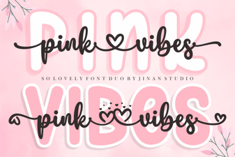 Pink Vibes Duo Font: Creative Design Pairings