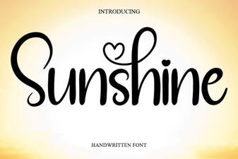 Sunshine Font: Brighten Your Designs with Type